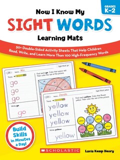 Front cover_Now I Know My Sight Words Learning Mats