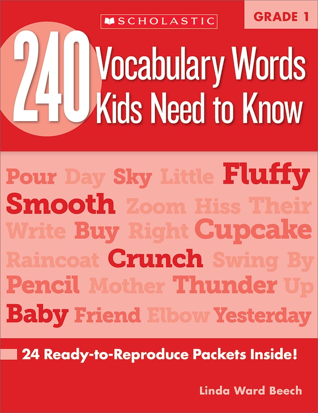 Front cover_240 Vocabulary Words Kids Need to Know: Grade 1