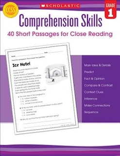 Front cover_Comprehension Skills: Short Passages for Close Reading: Grade 1