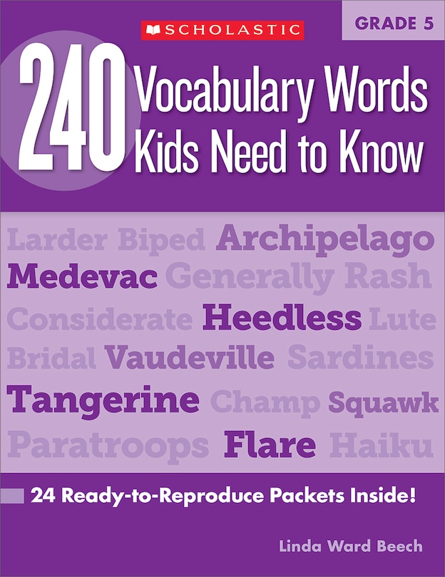 Front cover_240 Vocabulary Words Kids Need to Know: Grade 5