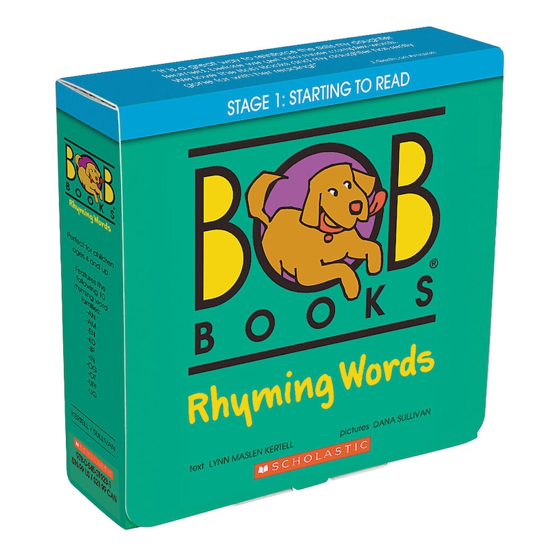 Couverture_Bob Books - Rhyming Words Box Set | Phonics, Ages 4 and up, Kindergarten, Flashcards (Stage 1: Starting to Read)