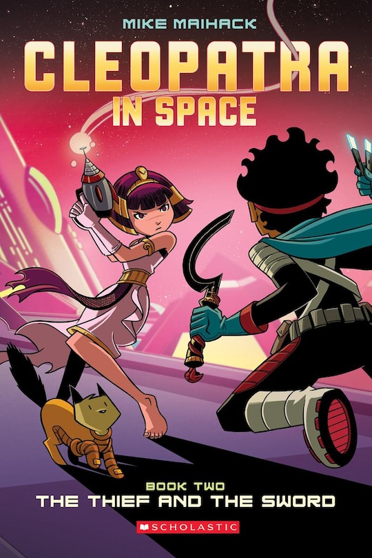 Front cover_The Thief and the Sword: A Graphic Novel (Cleopatra in Space #2)