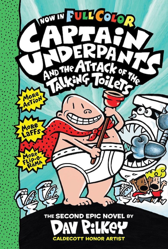 Couverture_Captain Underpants and the Attack of the Talking Toilets: Color Edition (Captain Underpants #2) (Color Edition)