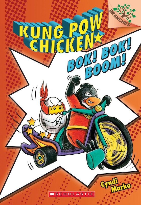 Front cover_Bok! Bok! Boom!: A Branches Book (Kung Pow Chicken #2)