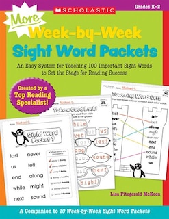 Front cover_MORE Week-by-Week Sight Word Packets
