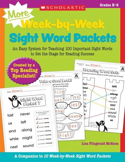 Front cover_MORE Week-by-Week Sight Word Packets