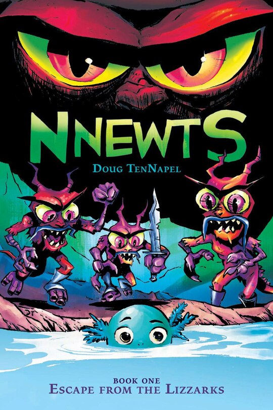 Front cover_Escape from the Lizzarks: A Graphic Novel (Nnewts #1)