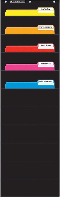 Front cover_File Organizer Pocker Chart (Black)