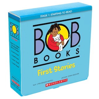 Front cover_Bob Books - First Stories Box Set | Decodable Phonics Books, Ages 4 and up, Kindergarten (Stage 1: Starting to Read)