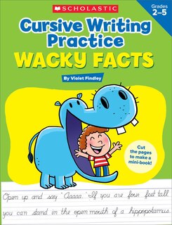 Front cover_Cursive Writing Practice: Wacky Facts