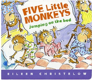 Front cover_Five Little Monkeys Jumping On The Bed Lap Board Book