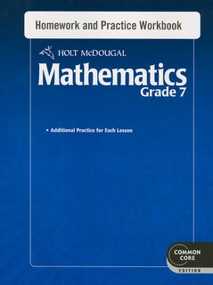 Front cover_Homework and Practice Workbook Grade 7