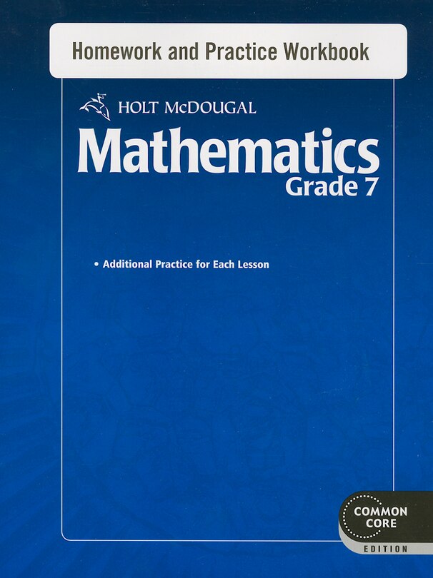 Front cover_Homework and Practice Workbook Grade 7