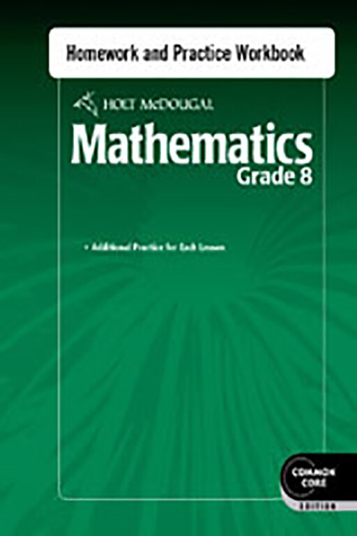 Homework and Practice Workbook Grade 8