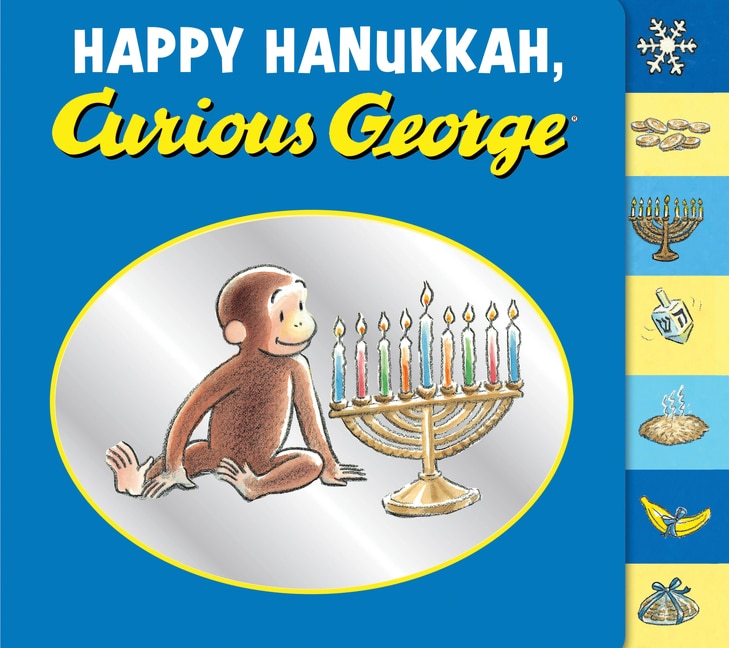 Couverture_Happy Hanukkah, Curious George Tabbed Board Book