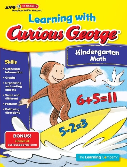 Front cover_Learning with Curious George Kindergarten Math