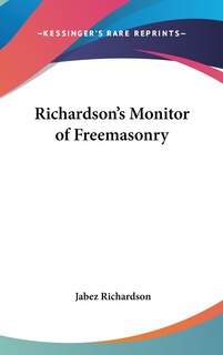 Front cover_Richardson's Monitor of Freemasonry