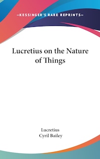 Front cover_Lucretius on the Nature of Things