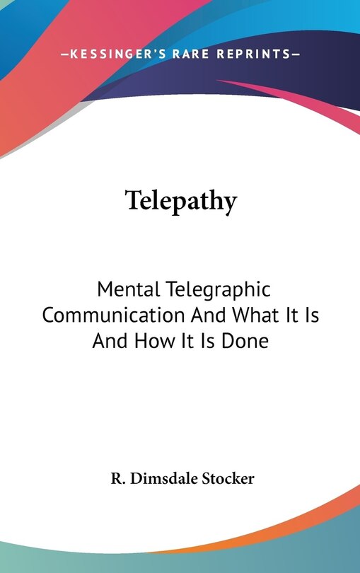 Front cover_Telepathy