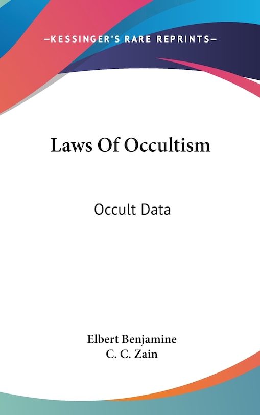Front cover_Laws Of Occultism