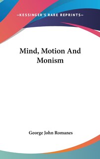 Couverture_Mind, Motion And Monism