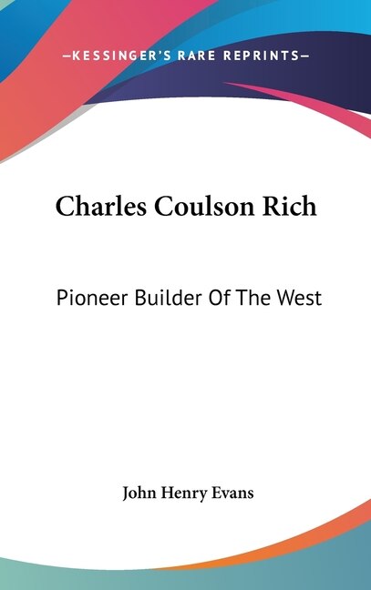 Front cover_Charles Coulson Rich