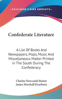 Couverture_Confederate Literature