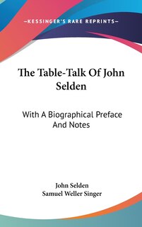 Front cover_The Table-Talk Of John Selden