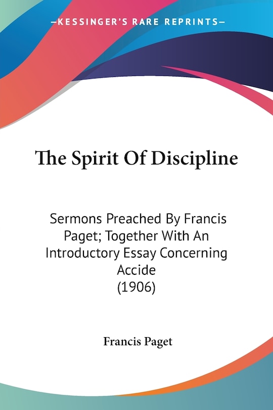 Front cover_The Spirit Of Discipline