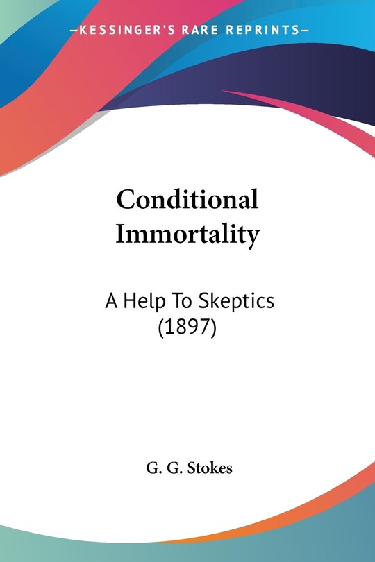 Couverture_Conditional Immortality
