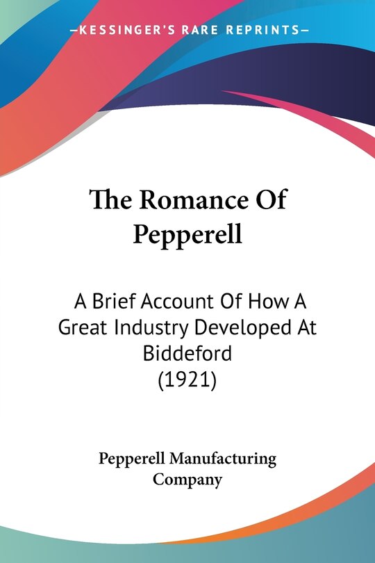 Front cover_The Romance Of Pepperell
