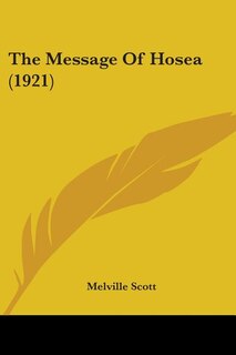 Couverture_The Message Of Hosea (1921)