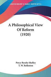 Couverture_A Philosophical View Of Reform (1920)