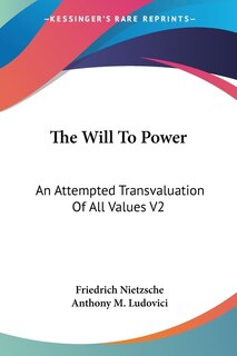 Front cover_The Will To Power