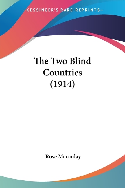 Front cover_The Two Blind Countries (1914)