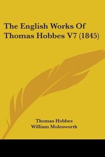 Front cover_The English Works Of Thomas Hobbes V7 (1845)