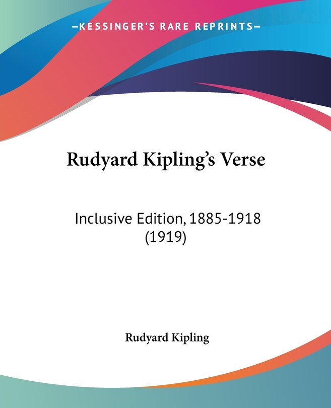 Front cover_Rudyard Kipling's Verse