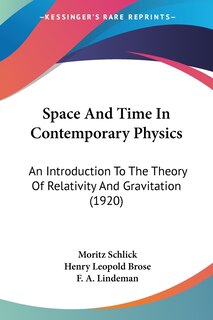 Front cover_Space And Time In Contemporary Physics