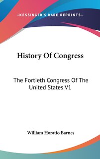 Front cover_History Of Congress