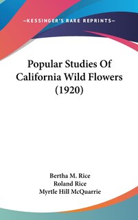 Couverture_Popular Studies Of California Wild Flowers (1920)