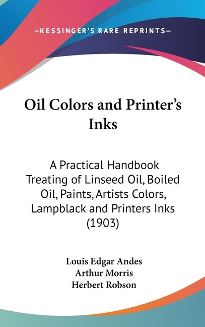 Couverture_Oil Colors and Printer's Inks