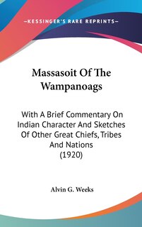 Front cover_Massasoit Of The Wampanoags