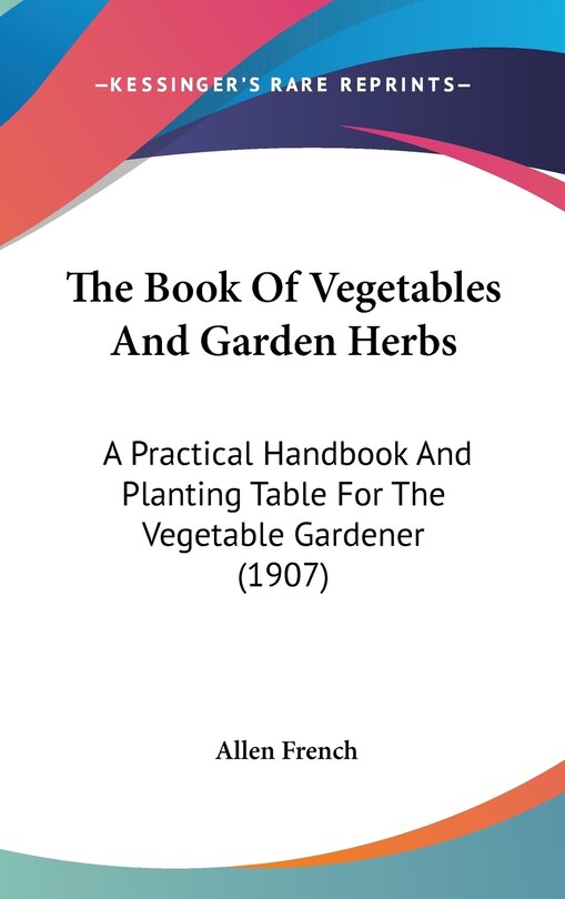 Front cover_The Book Of Vegetables And Garden Herbs