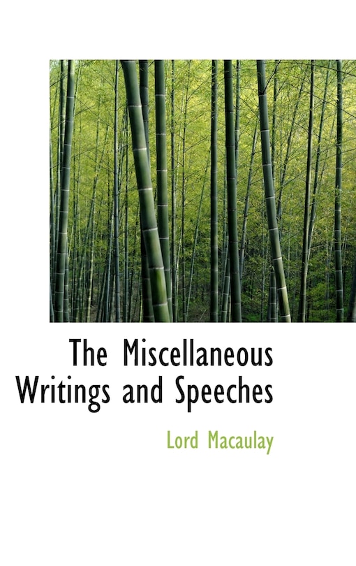 Front cover_The Miscellaneous Writings and Speeches
