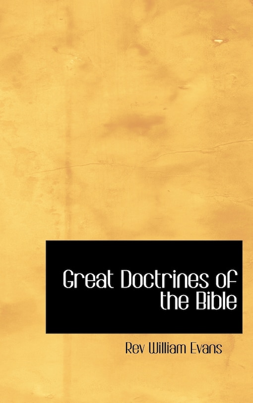 Couverture_Great Doctrines of the Bible