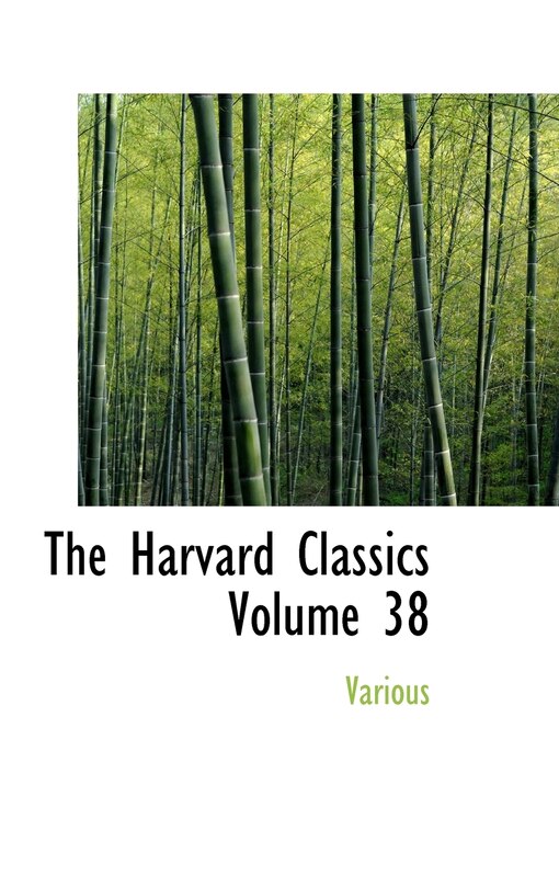 Couverture_The Harvard Classics Volume 38