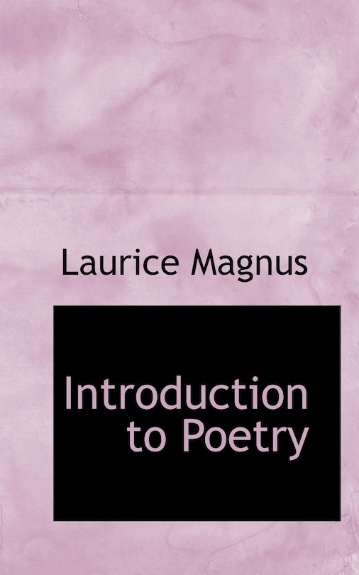 Front cover_Introduction to Poetry