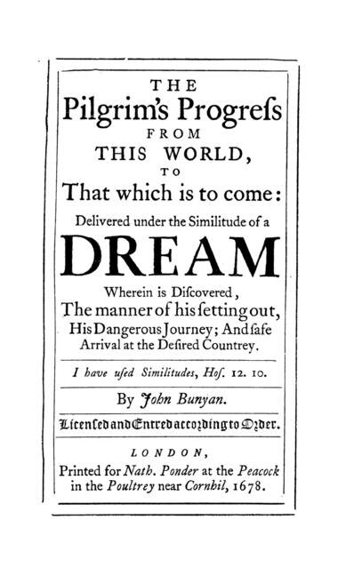 Couverture_The Pilgrim's Progress from this World to that Which is to Come