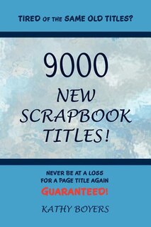 Front cover_9000 New Scrapbook Titles
