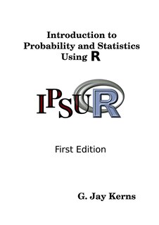 Front cover_Introduction to Probability and Statistics Using R
